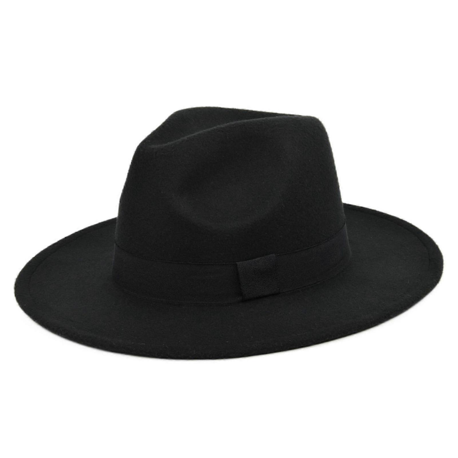 Retro Rancher Hat With Wide Brim Vintage Style Men"s Felt Hat Vacation Supply