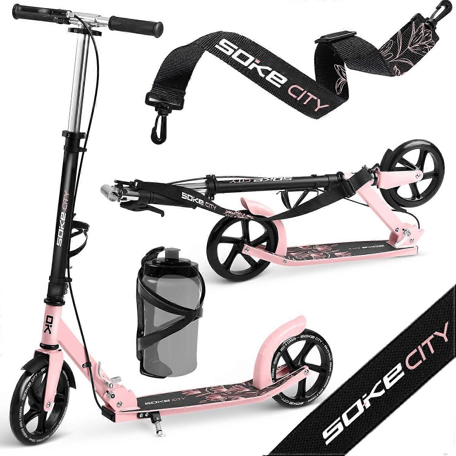 Búsqueda de scooter urbano negro/rosa