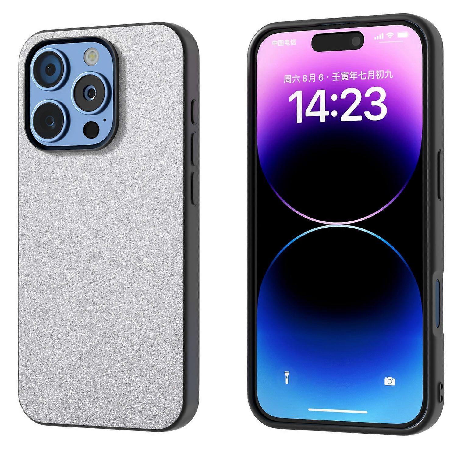 Glitter PU Phone Case For iPhone 16 Pro