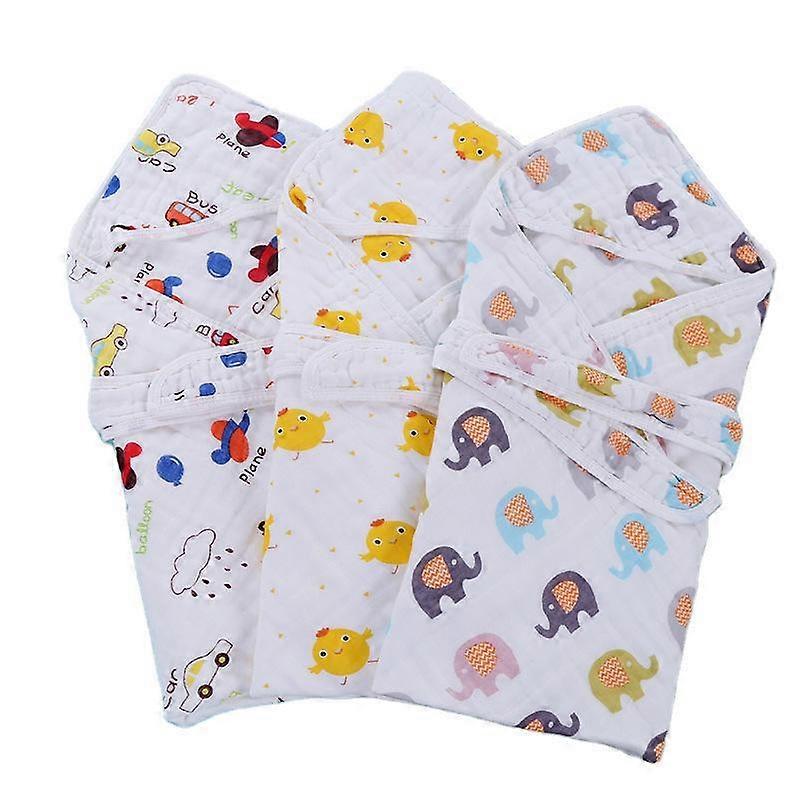 High Density Gauze Pure Cotton Kid's Hooded Bath Towels Gro-bag Four Seasons Universal Cover Blanket