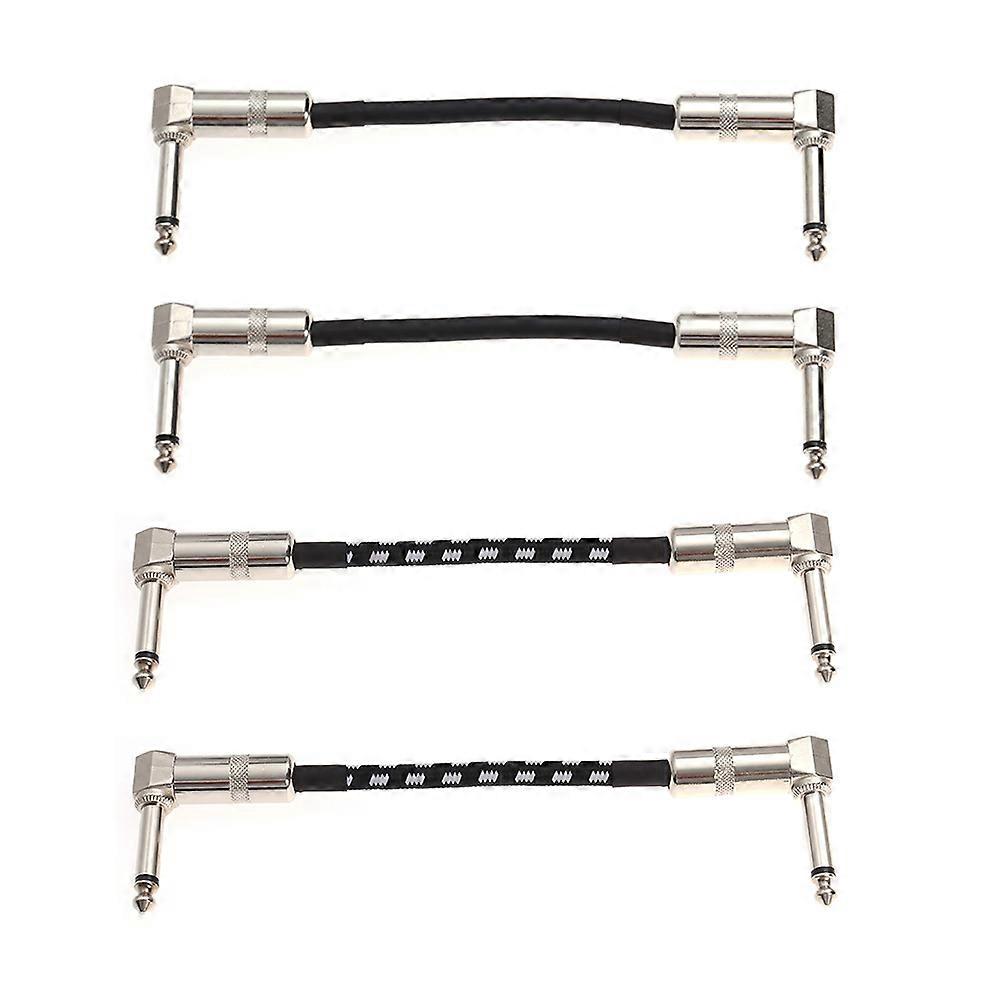 4pcs 15cm Practical Guitar Patch Cable Professional Sound Instrument Cord