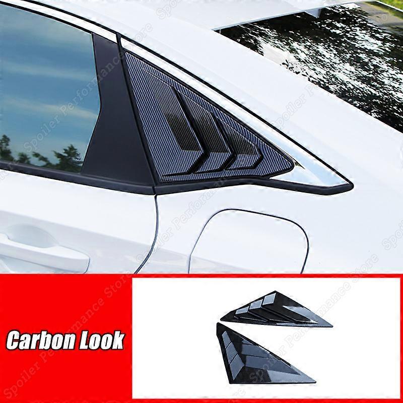 Gloss Black Car Rear Shutter Cover Sticker Trim Rear Window Louver Side Vent Trim For Honda Civic 11th Generation 2022 2022 2023