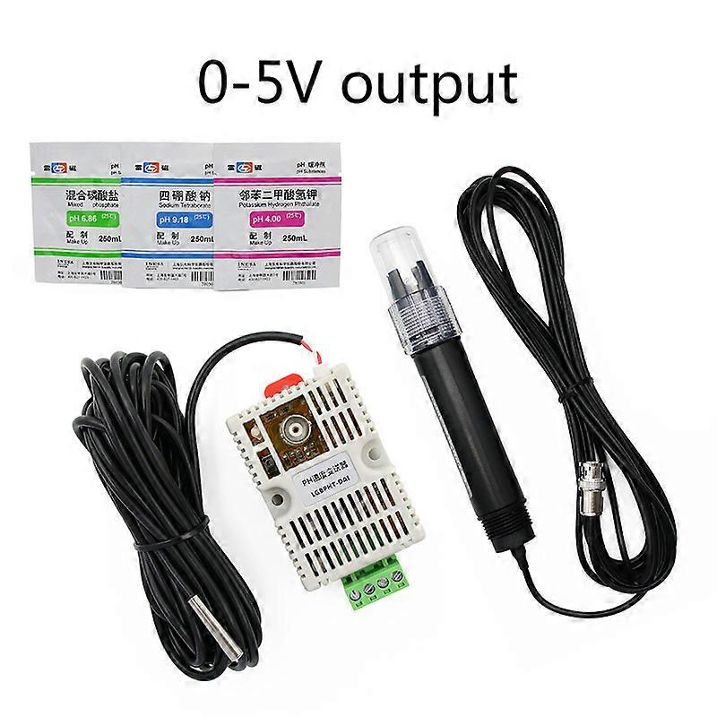 PH Temperature Transmitter Detection Sensor Module Voltage 0-5V 0-10V 4-20mA RS485 Output PH Sensor PH Electrode BNC