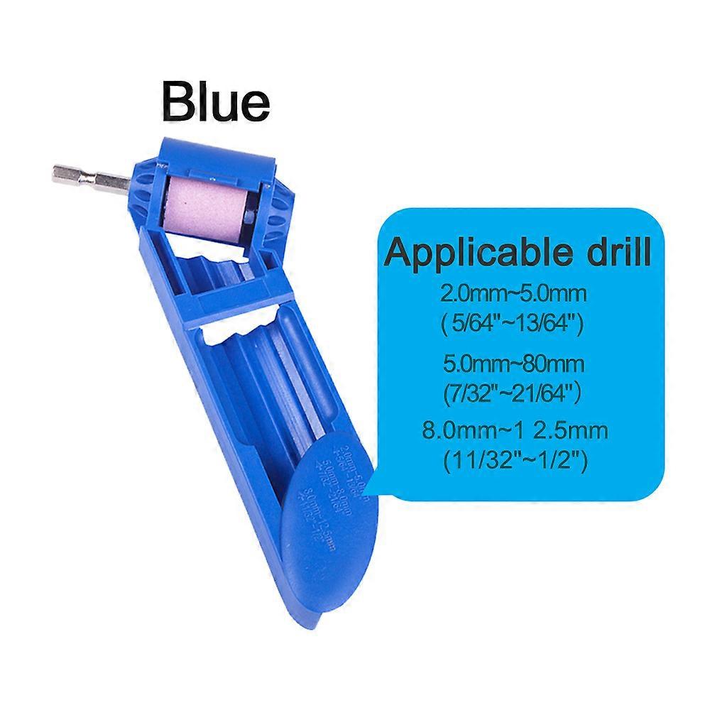 Portable Drill Sharpener Twist Drill Bit Sharpening Machine 2-12.5mm Grinding Bit Repairer Corundum Grinding Wheel Tool