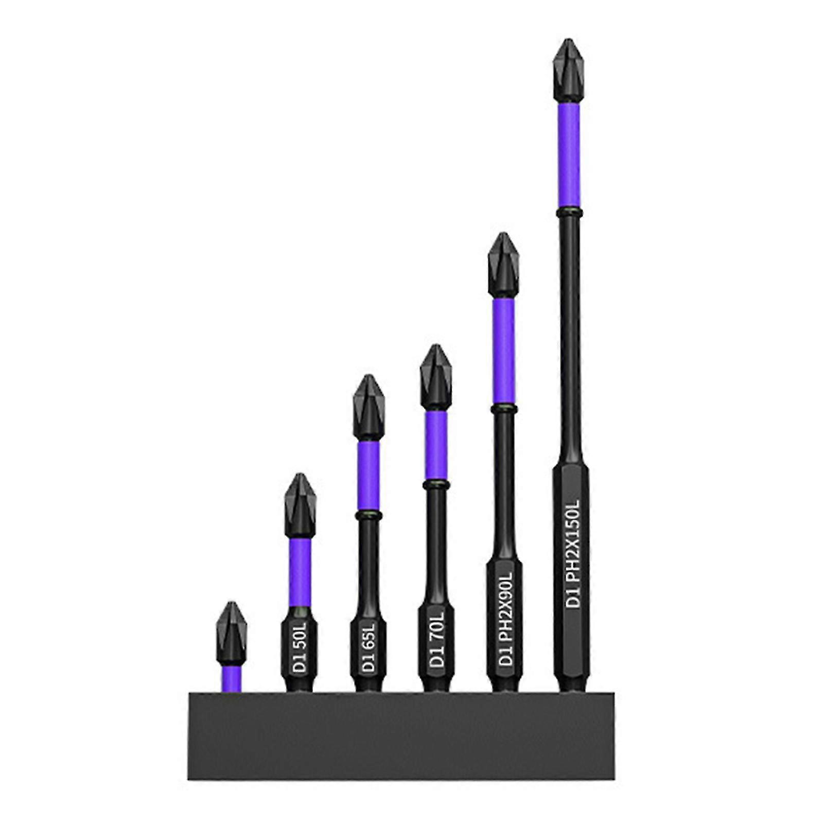 Magnetic Screwdriver Bit With 6 Piece Heavy Duty Screw Driver Tools Hardware Tools