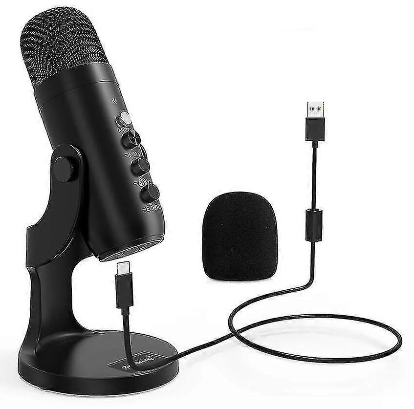 Professional Usb Condenser Microphone Studio Recording Mic For Pc Computer Gaming Streaming Podcasting Laptop Desktop