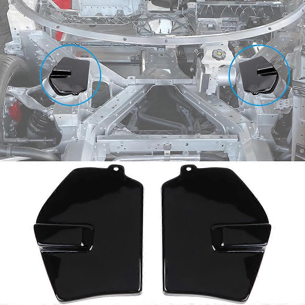 2PCS Car Front Strut Shock Tower Covers Trim with Ride for Chevrolet Corvette 2020-2022 C8