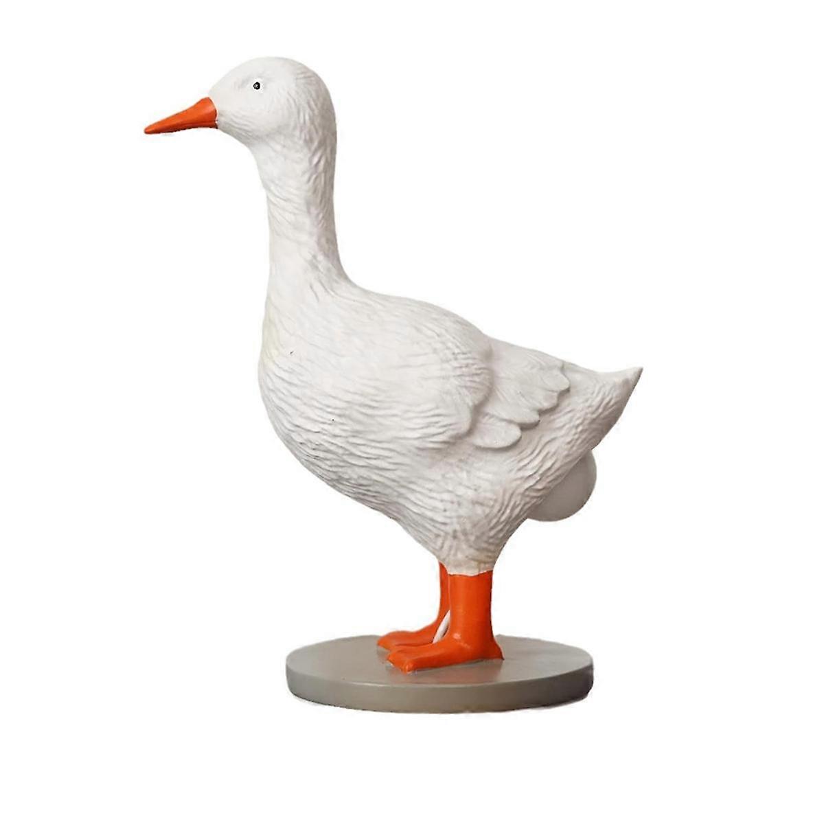 Duck Lamp, 3D Duck Table Lamp, Lifelike LED Elamp, Resin Duck Night Light with USB White