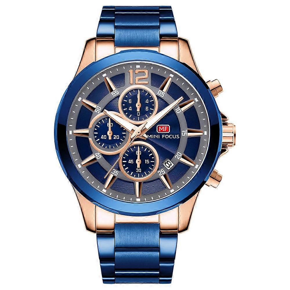 Mini Focus 0237G Mechanical Six-needle Calendar Luminous Waterproof Men's Watch