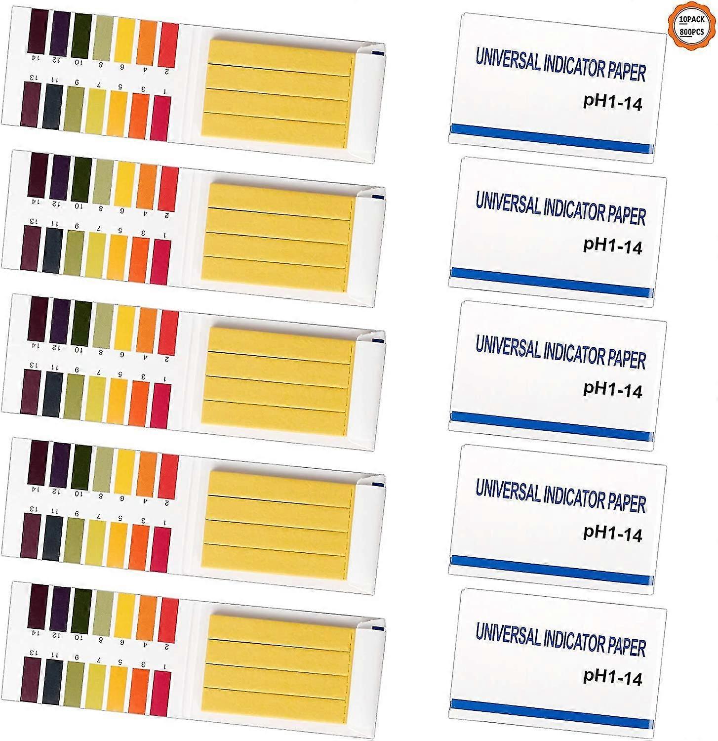 Ph Test Paper, Universal Ph Testing Strips 1-14 Ph Indicator Paper Cotton Litmus Test Strips Ph Test Strips For Water Soil Aquarium Cosmetic (white) (