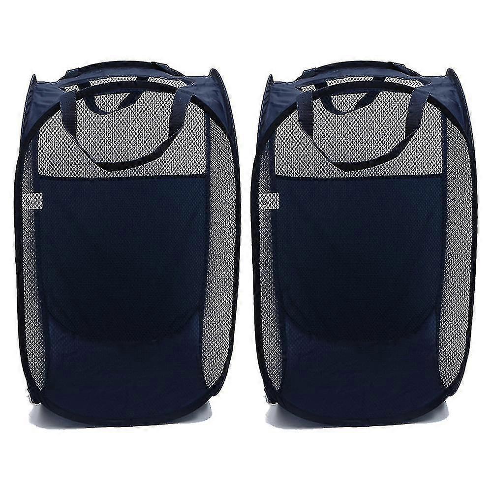 Mesh Popup Laundry Hamper - Portable, Durable For Dorm Or Travel