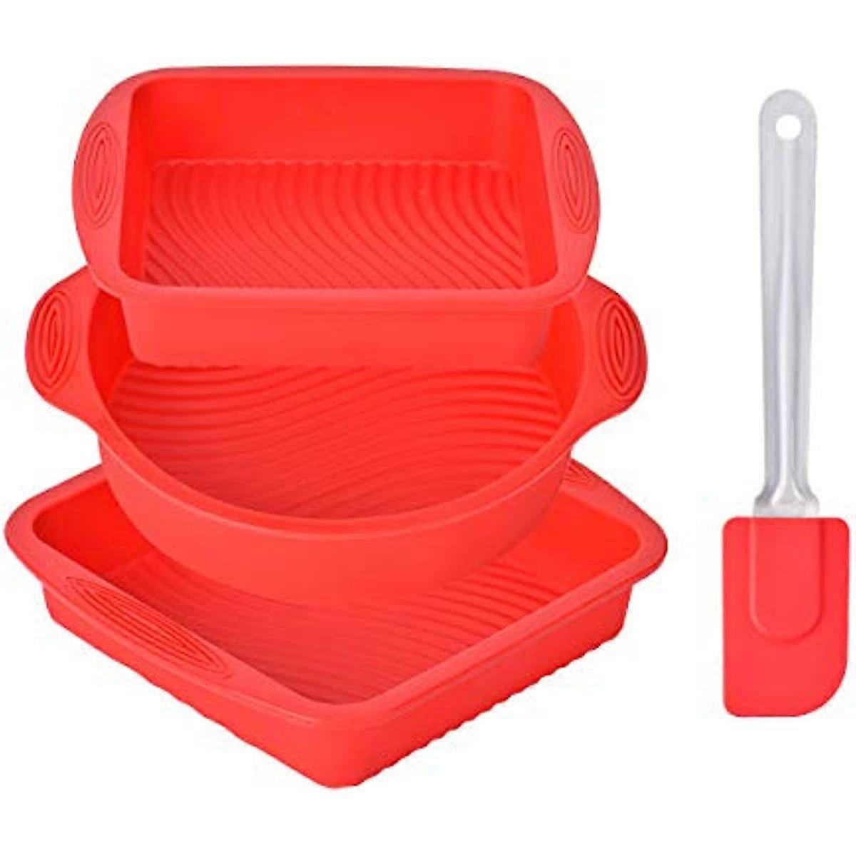 Baking Tins  Nonstick & Quick Release Silicone Cake Mould for Layer Cake