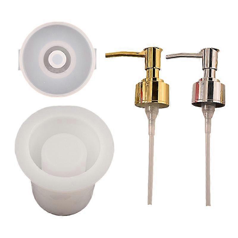 1 set silicone dispensing bottle mold practical sanitizer bottle casting mold
