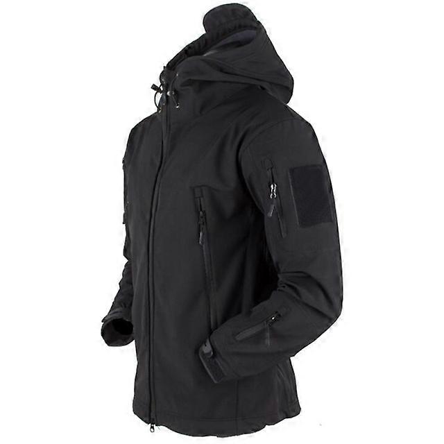 Tactical Jacket Men Military Combat Soft Shell Army Jackets Techwear Windproof Waterproof Breathable Fleece Thermal Hooded Coats