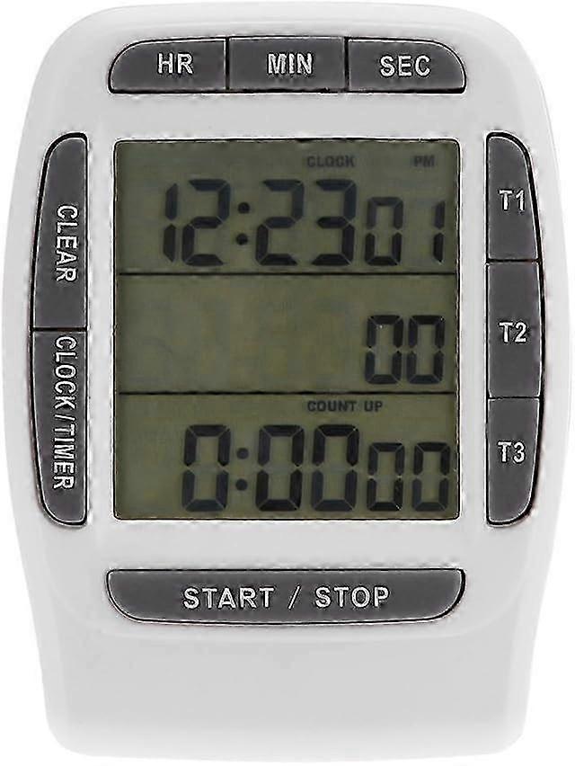 Three-Channel Kitchen Cooking Timer Portable Digital Multi-Channel 3 Channels LCD Timer Accurate Tim