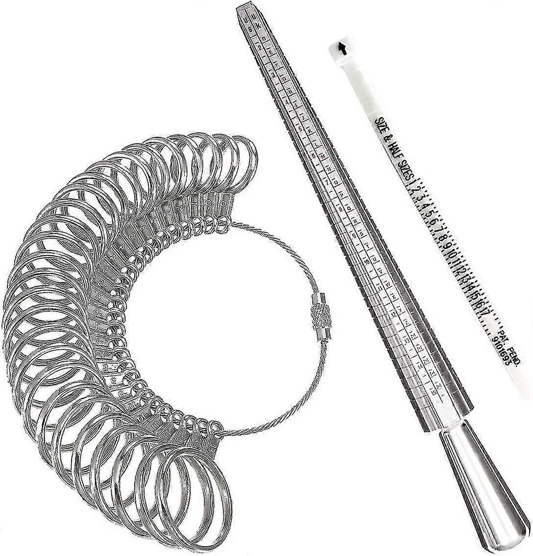 Ring Sizer Measuring Tool,aluminum Ring Mandrel And Finger Gauges