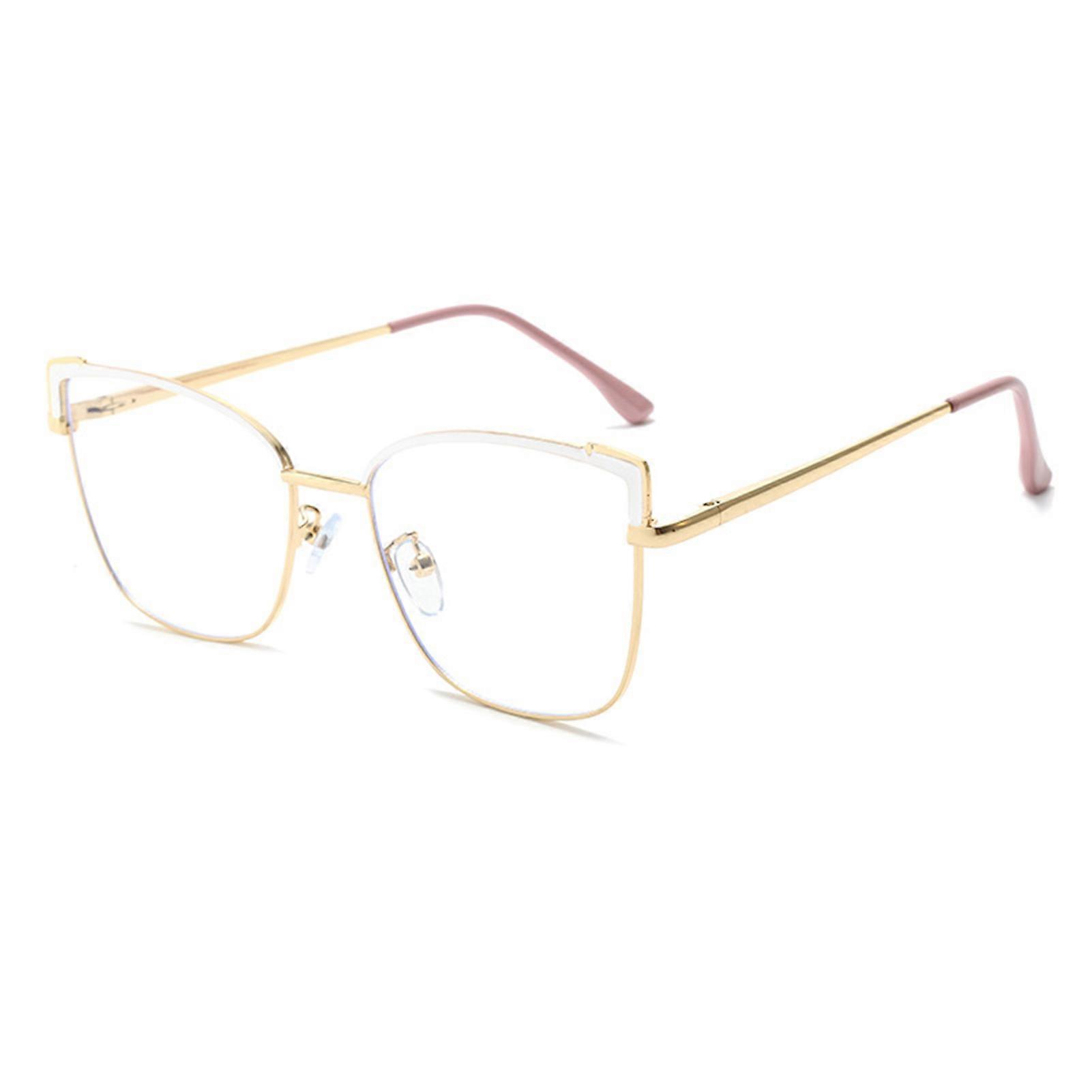 Vintage Style Big Frame Eyeglasses HD Clear Lens Eye Protection Eyeglasses for Gaming Reading Students