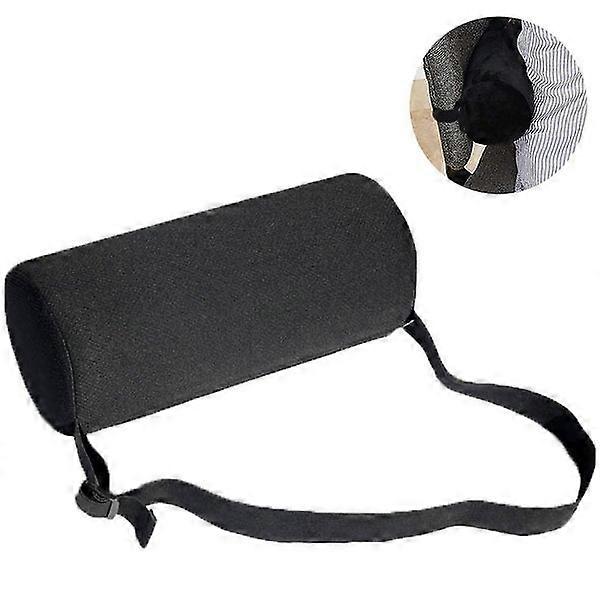 Bran Lumbar Pillow: Crescent Roll with High Sponge Back Support for Office Chairs