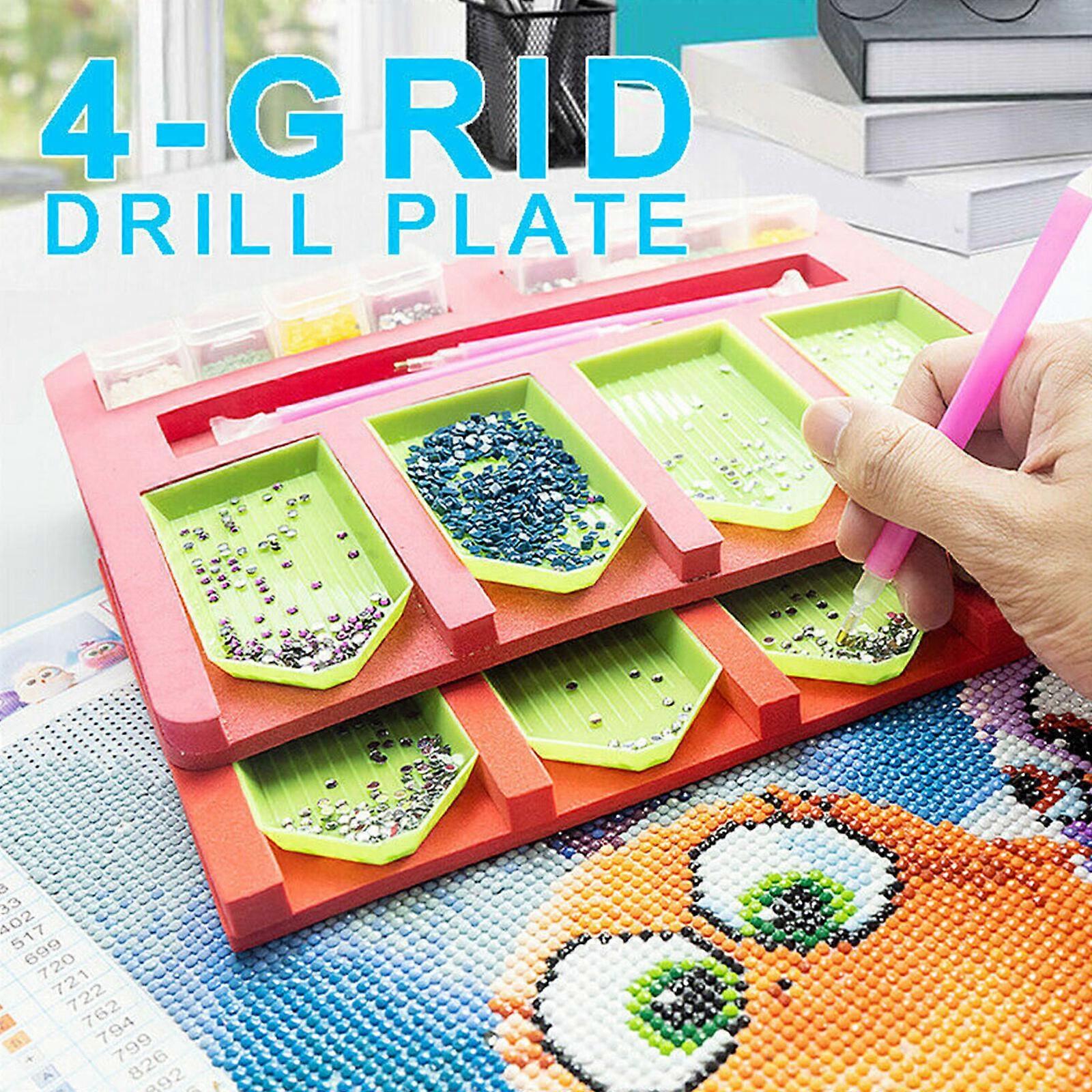 DIY 5D Diamond Painting Tray Holder Point Kits Organizer Jar Container Tool Art,2024 Ping