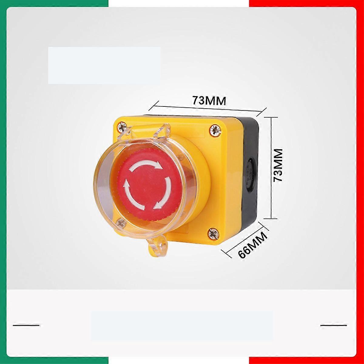 Emergency Stop Button, Emergency Stop Button + Transparent Protective Cover