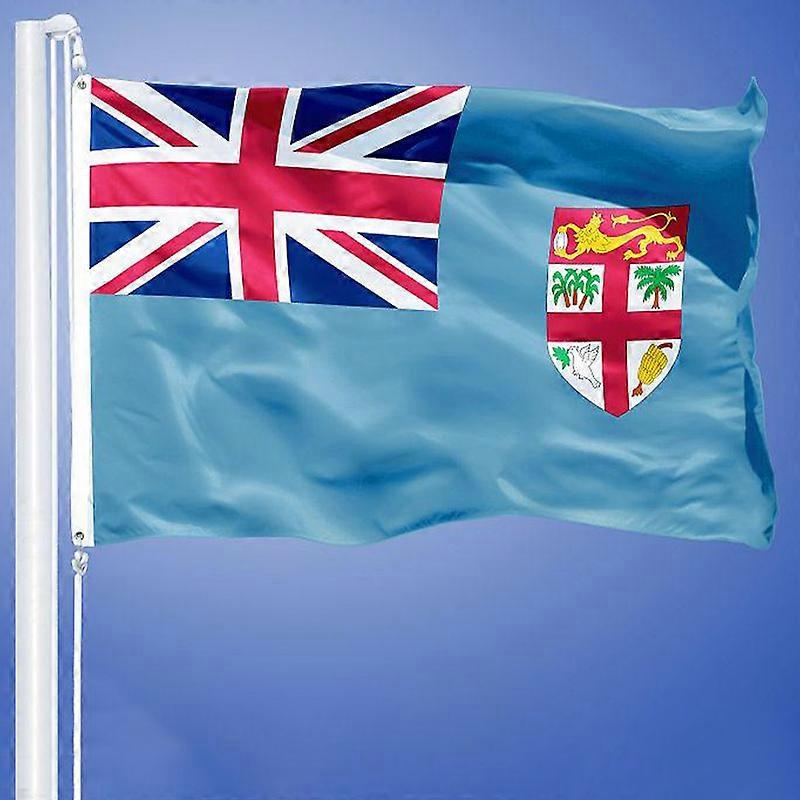 90x150cm Fidžijská vlajka polyesterová závesná fidžijská národná vnútorná vonkajšia práca pre domácu dekoráciu