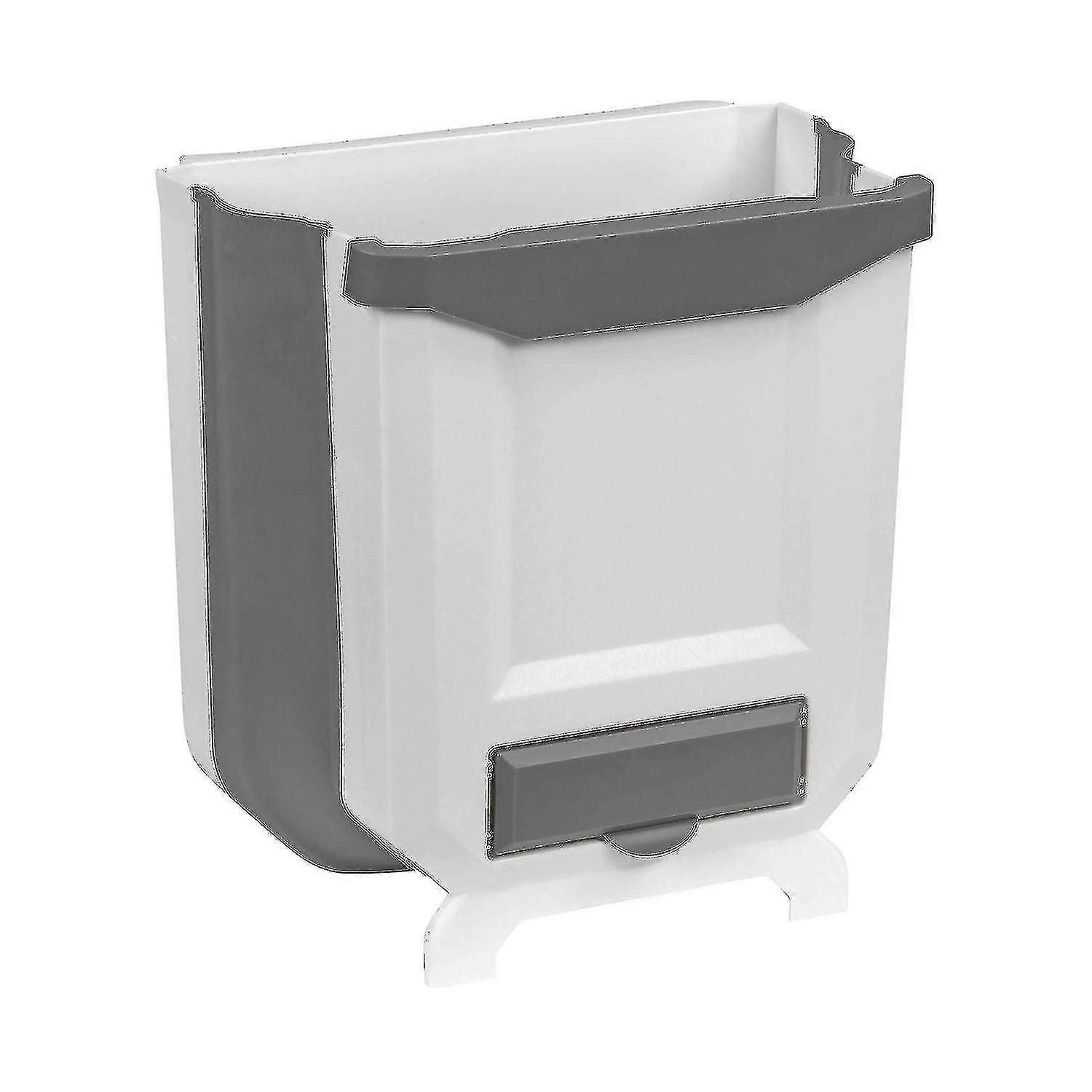 retractable Trash Can Large White