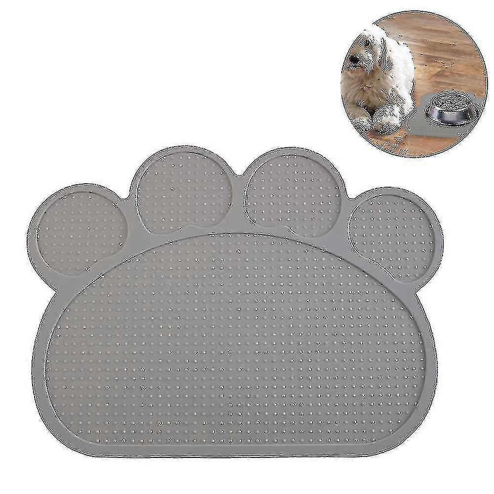 Dog Paw Silicone Placemats(grey)