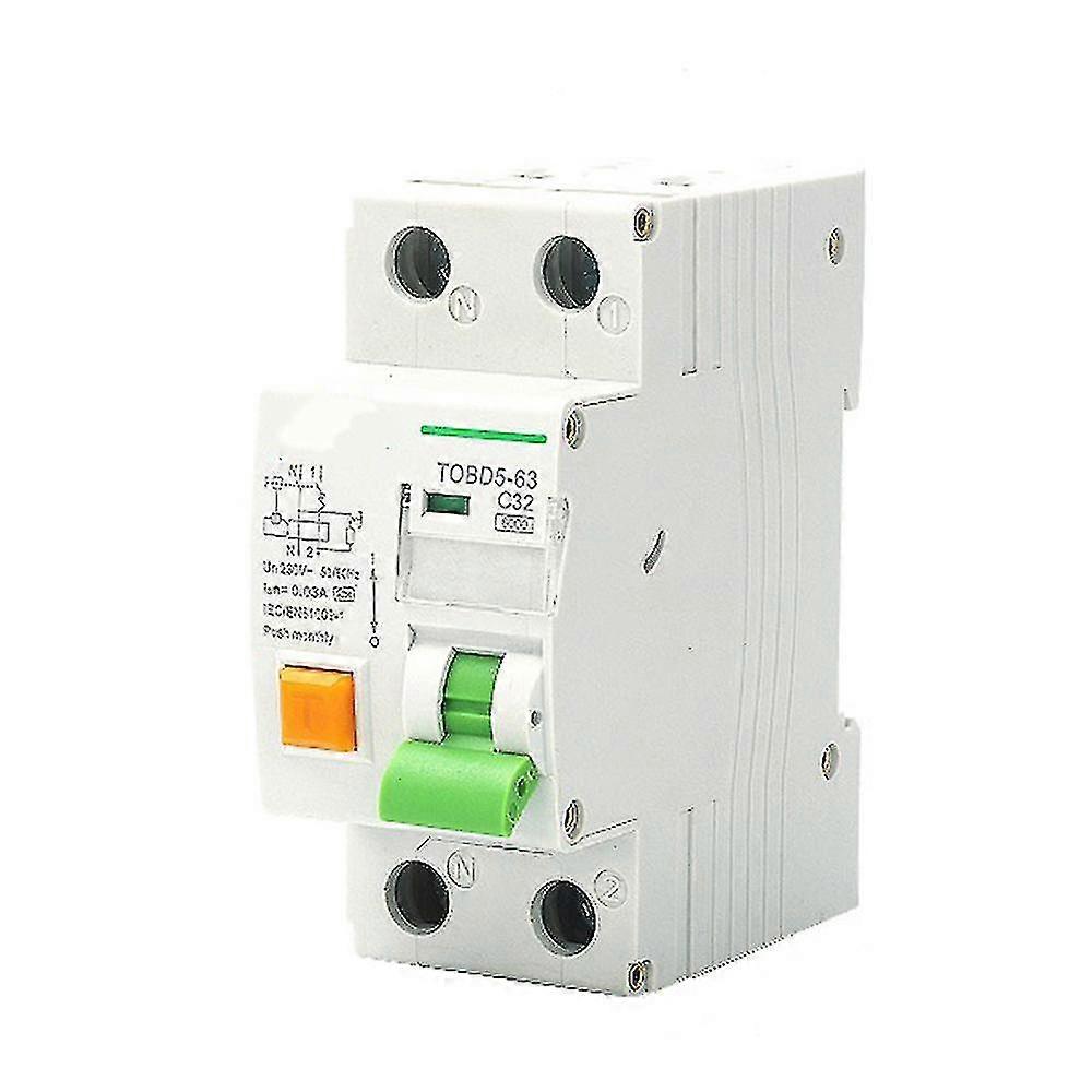 Type A Rcbo 6ka 1p+n Circuit Breaker With Over Current & Leakage ,32a