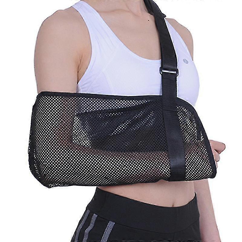 Mesh Arm Sling - Medical Shoulder Immobilizer For Shower - Arm Splint For Torn Rotator, Elbow, Dislocation - Left Right Support For Men And Women