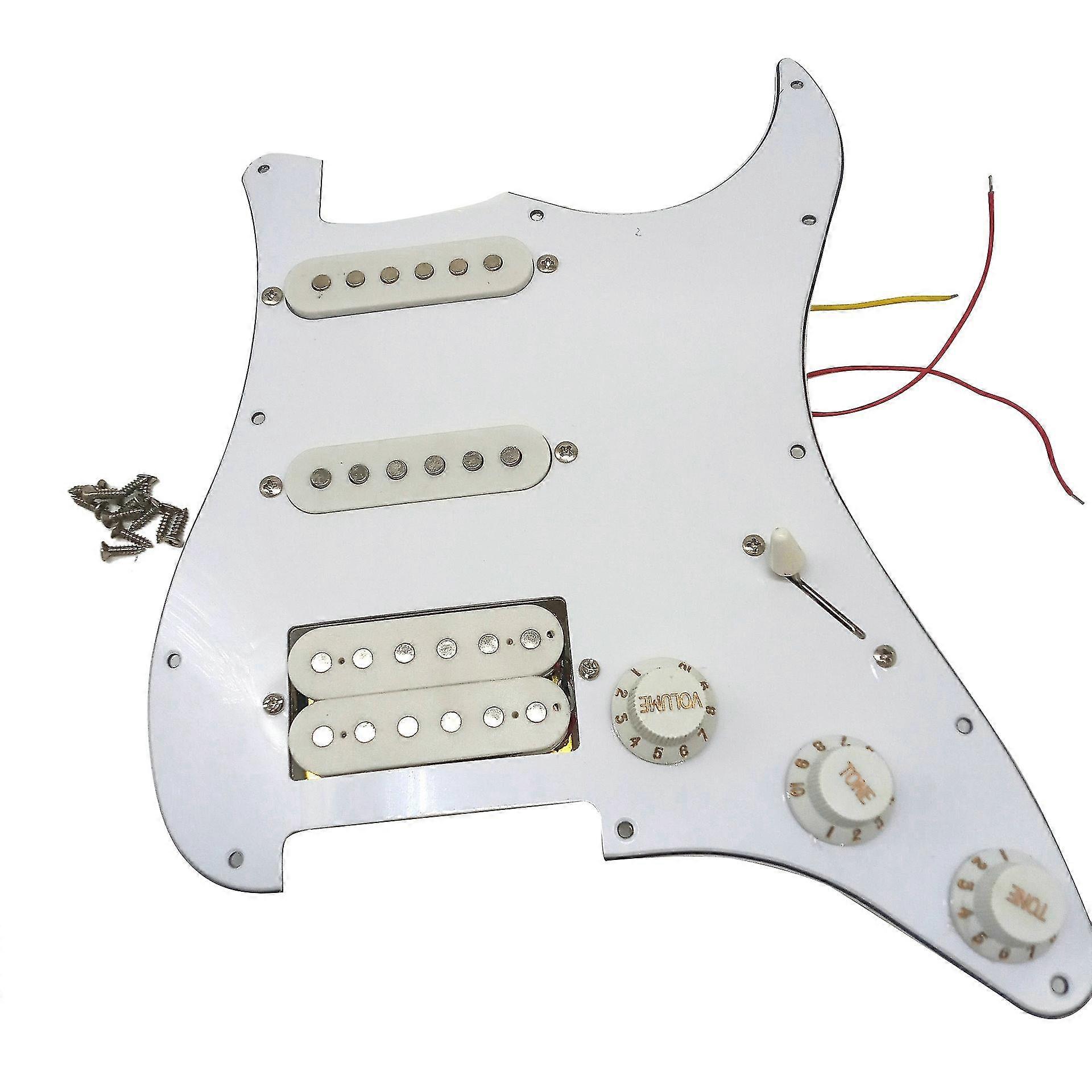 Electric Guitar Pickguard Pickups Loaded Prewired Scratchplate Assembly 11 Hole Ssh