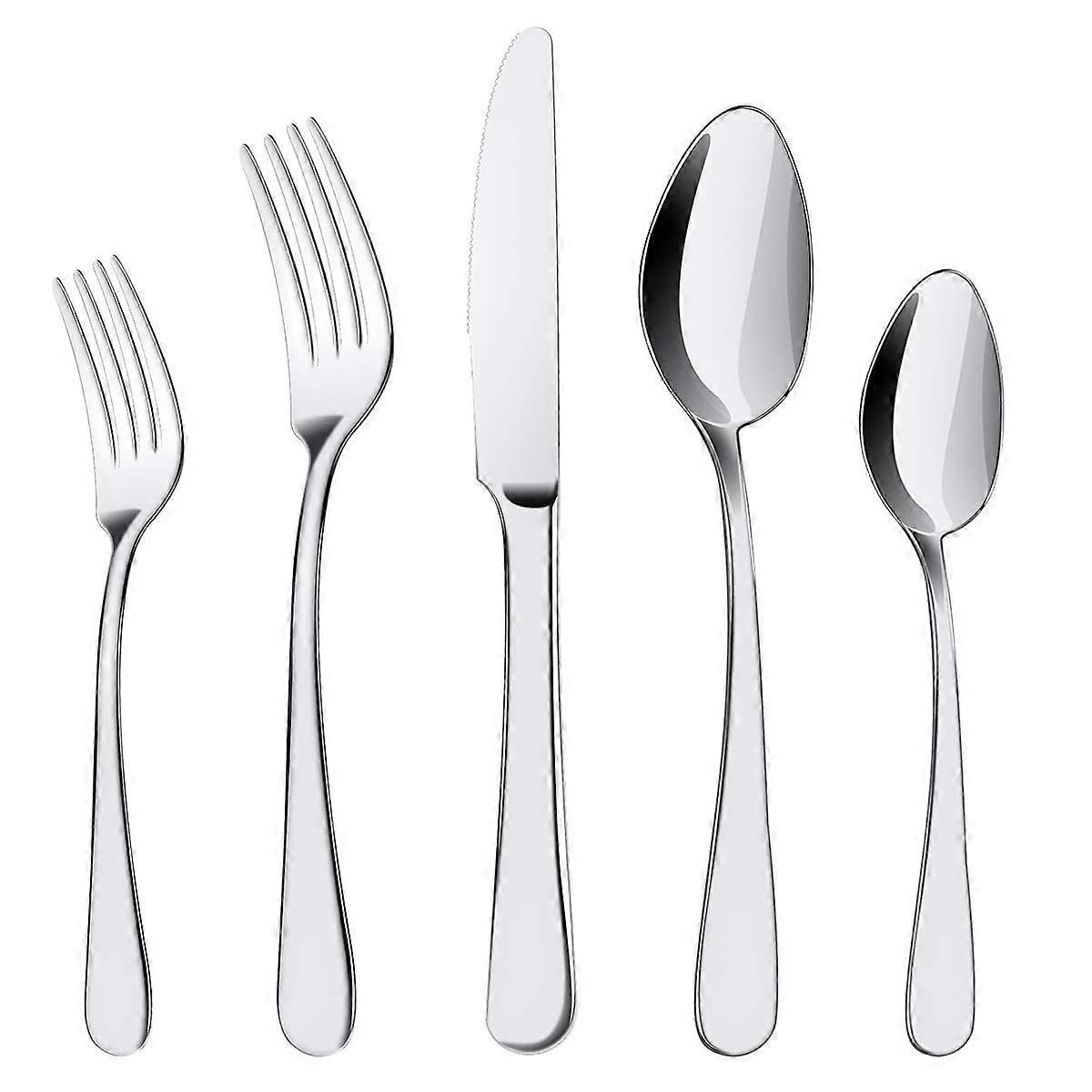 Cutlery Set, Stainless Steel Utensils Flatware Set, Heavy Duty Silverware Gift, Heavyweight Cutlery, Dishwasher