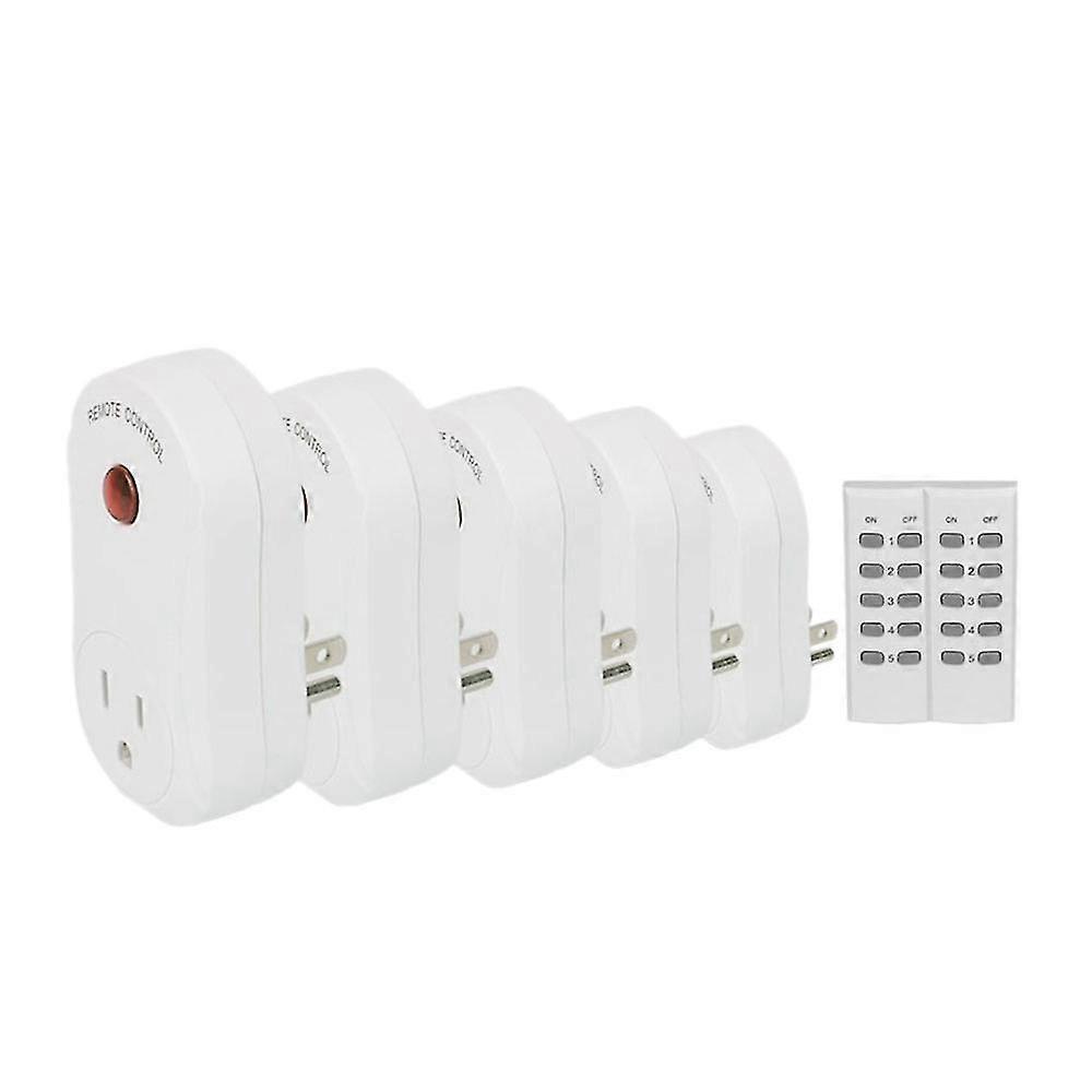 Wireless Remote Control Smart Electrical Outlet Switch Set For Lights Fans Small Appliance Long Rang