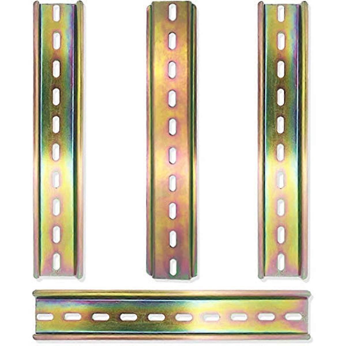 4 Pieces Rail DIN Rail Slotted Design Made Aluminum and Suitable for The Installation Electrical Appliances Terminal Series Length 200mm787 inch