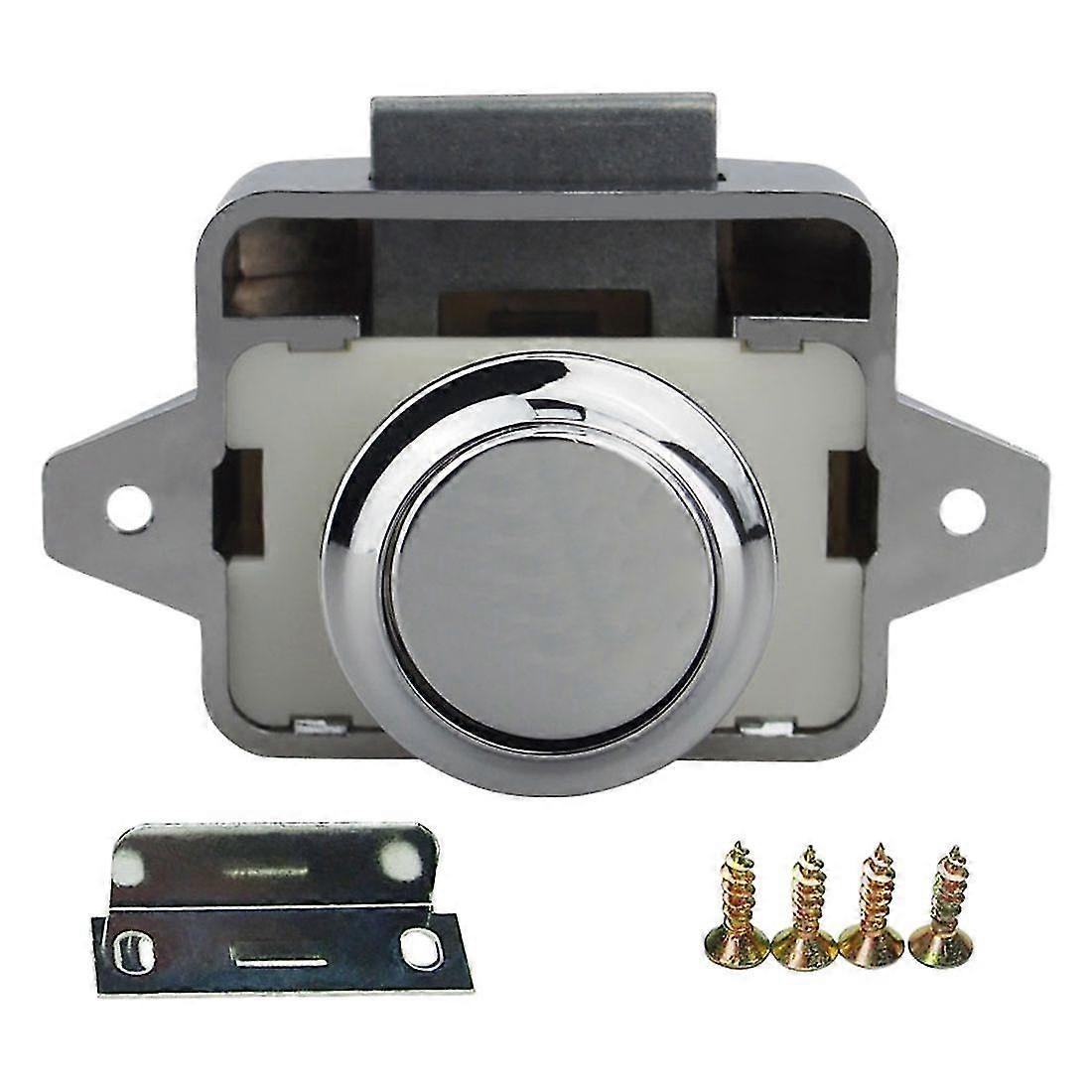 26mm Push Latch Button Catch Home Rv Cabinet Board Door Knob