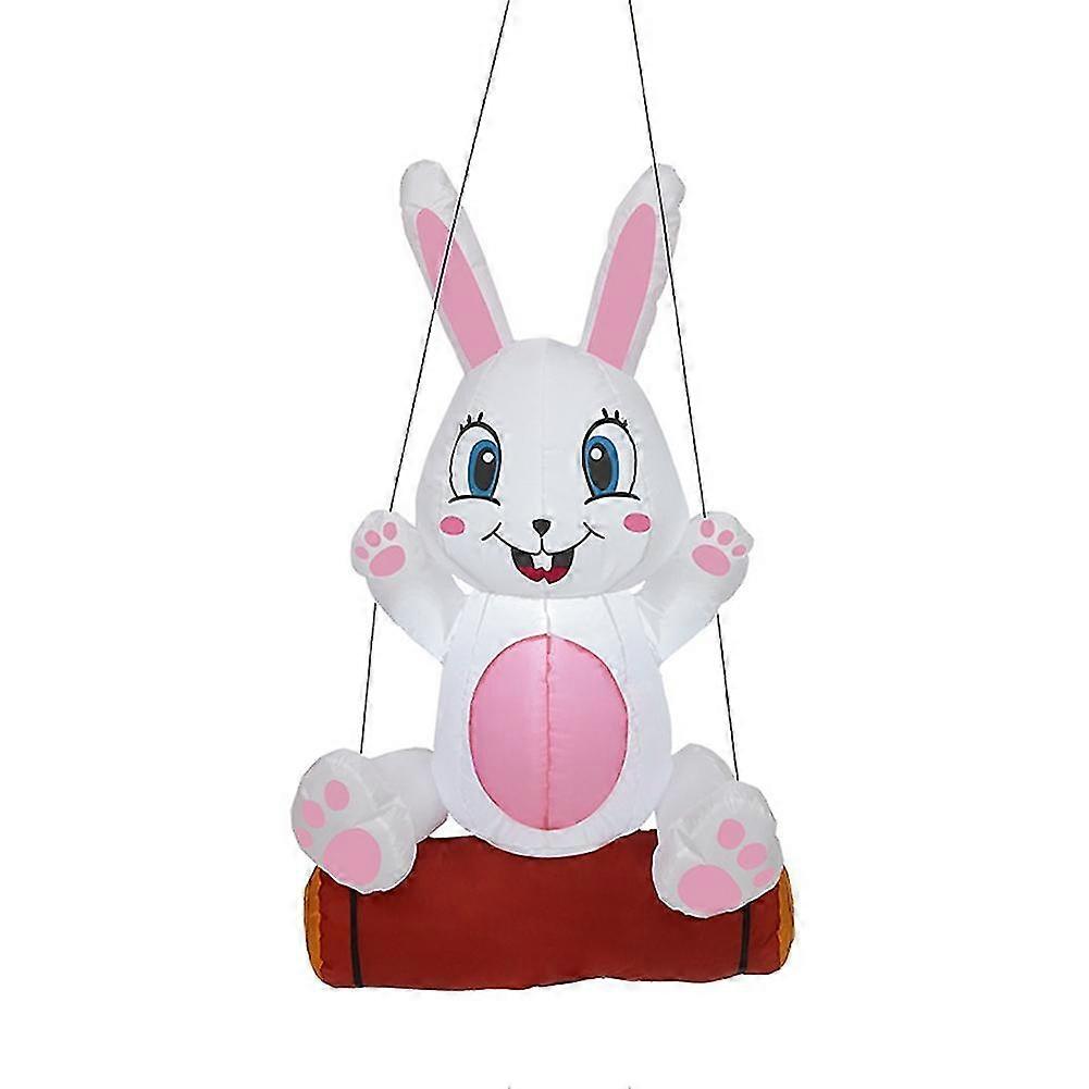 Led Light Up Inflatable Easter Bunny Party Decorations Cute Easter Rabbit Holiday Outdoor Yard Deco