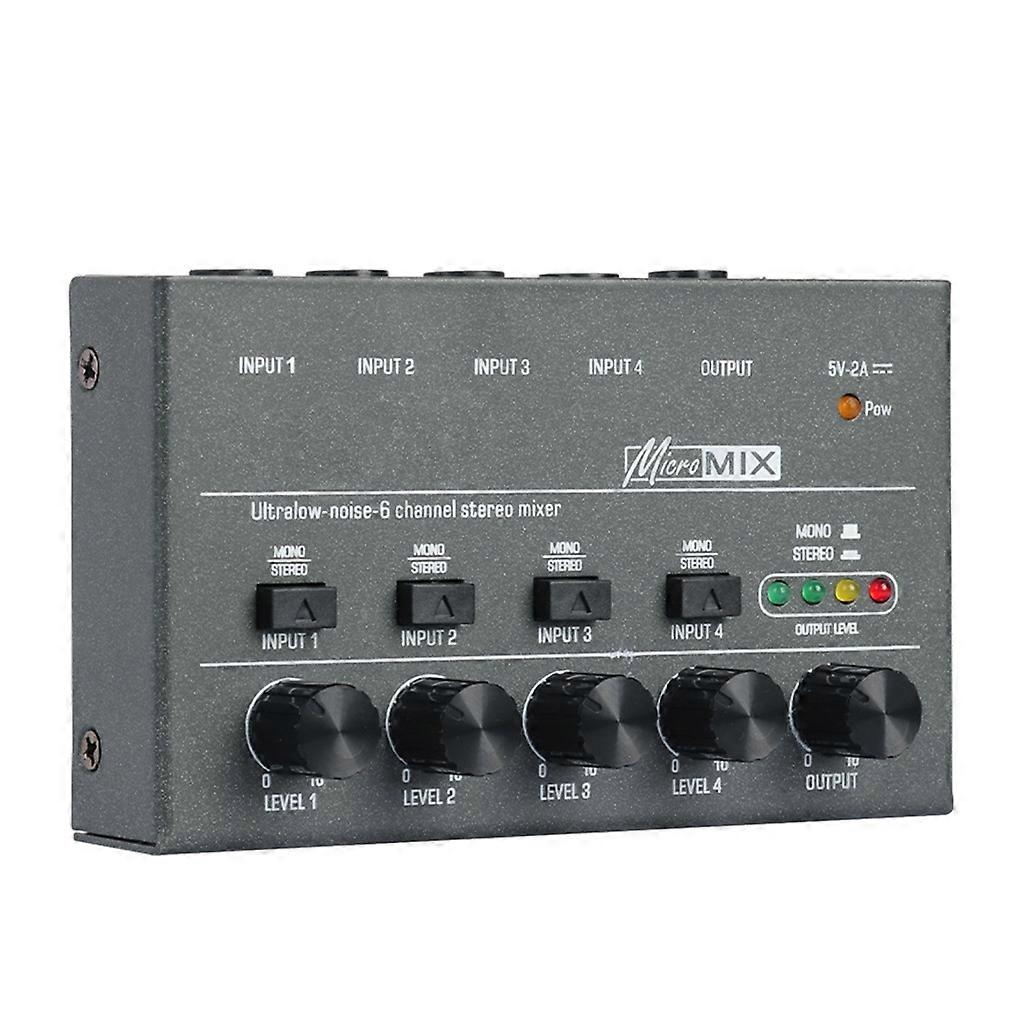 DX400 Audio Mixer for Electronic Instruments, Mobile Phones, Computers