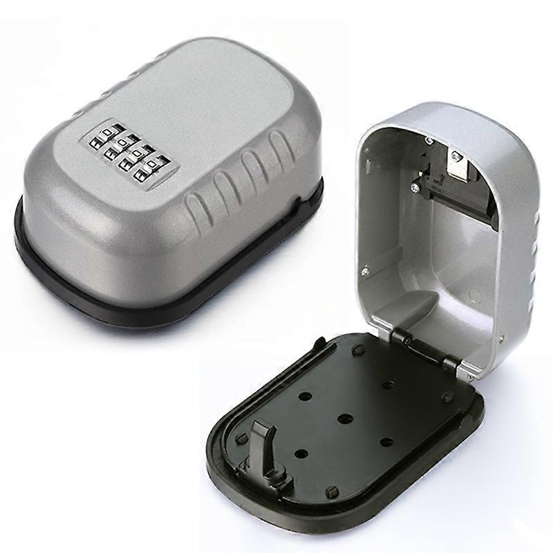 Wall Mounted 4 Digit Combination Key Lock Box,with Lid
