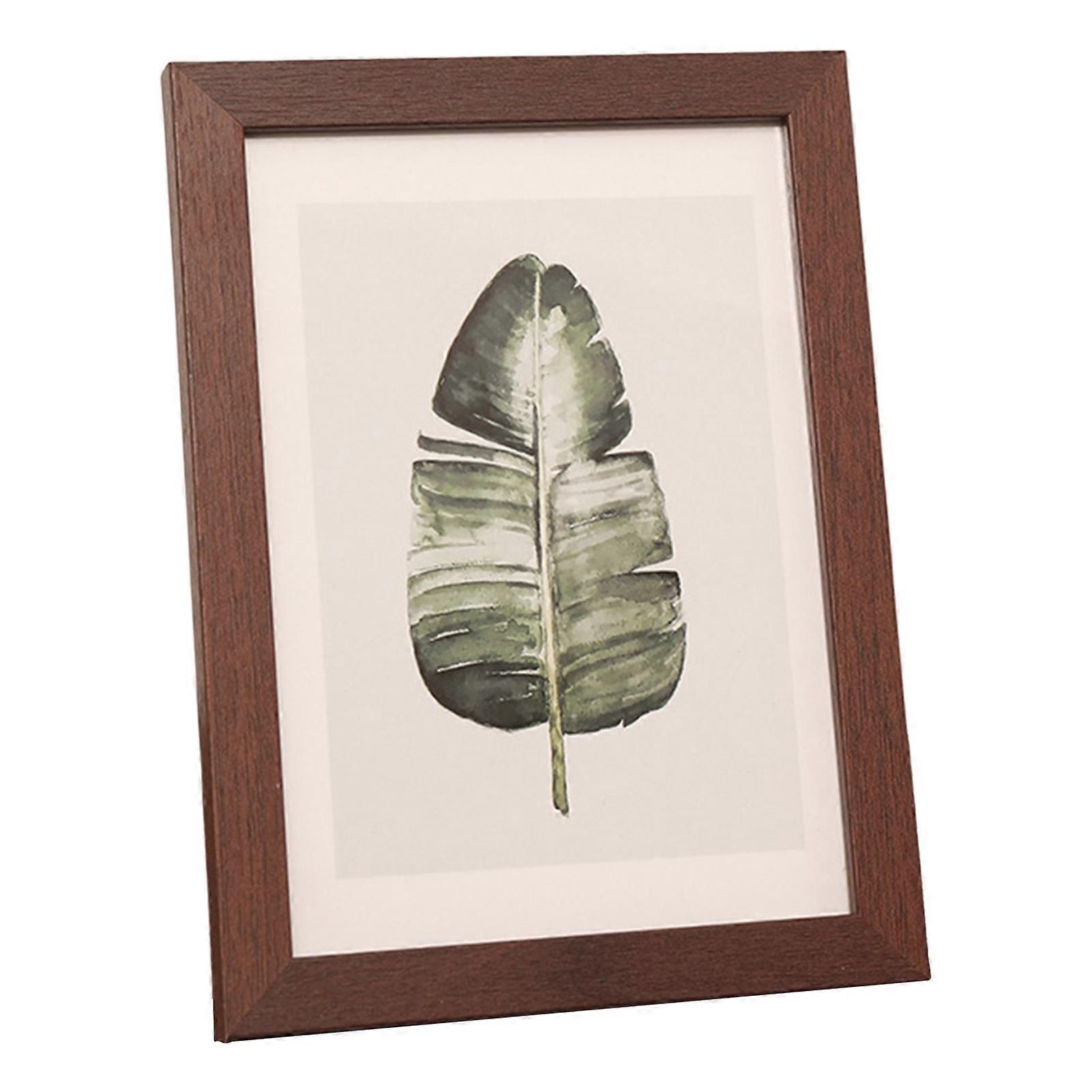 8/10-Inch Wooden Photo Frame High Clarity Glass Back Support Modern Heavy Duty Desktop Picture Display Decorative Frame Home Supplies KAESI