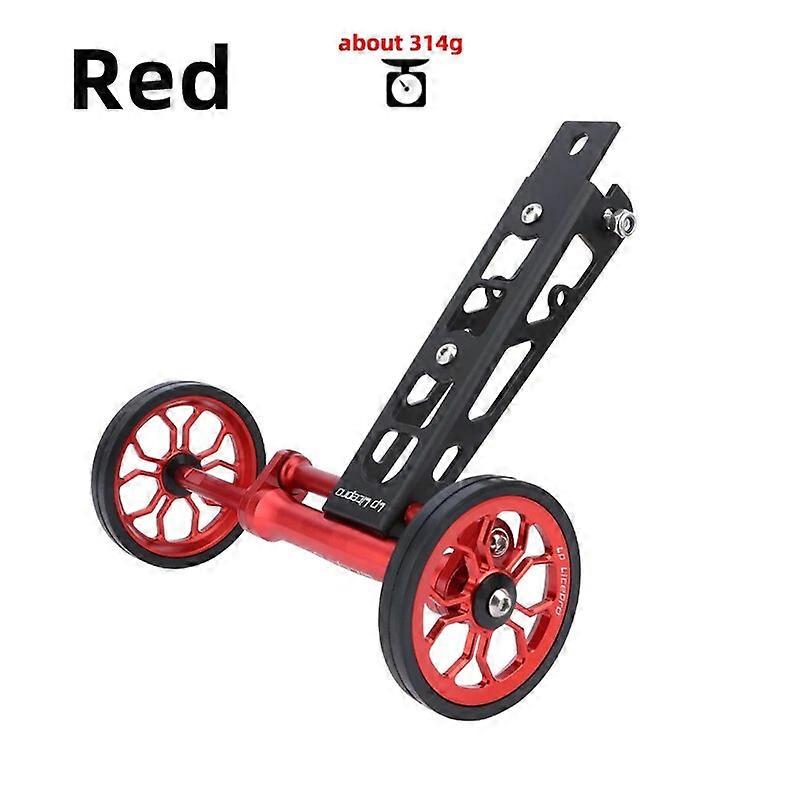 LP Folding Bicycle Push Wheel Aluminum Alloy Telescopic Pole Push Parking Bracket for Birdy Push Wheel / Kettle Stand Easy Wheel