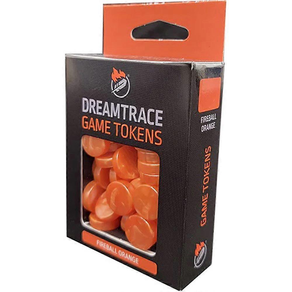 DreamTrace Gaming Tokens - Fireball Orange