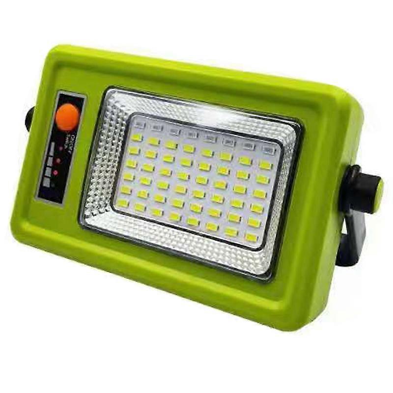 مصباح شمسي محمول بطارية ليثيوم ضوء طوارئ متعدد الوظائف للتخييم في الهواء الطلق الأخضر