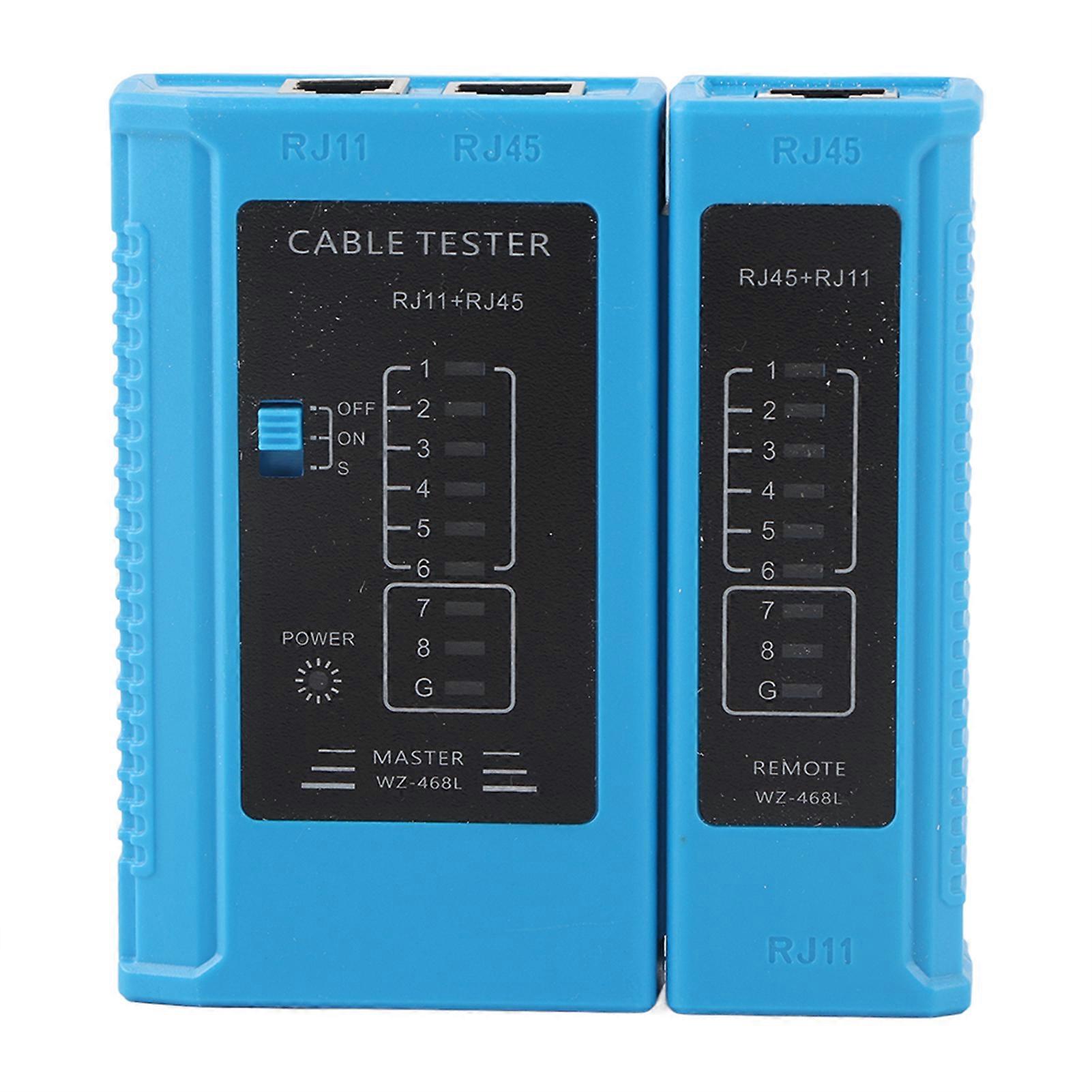 Tester de cablu de rețea RJ45 și RJ11 Instrument de testare a rețelei LAN Ethernet