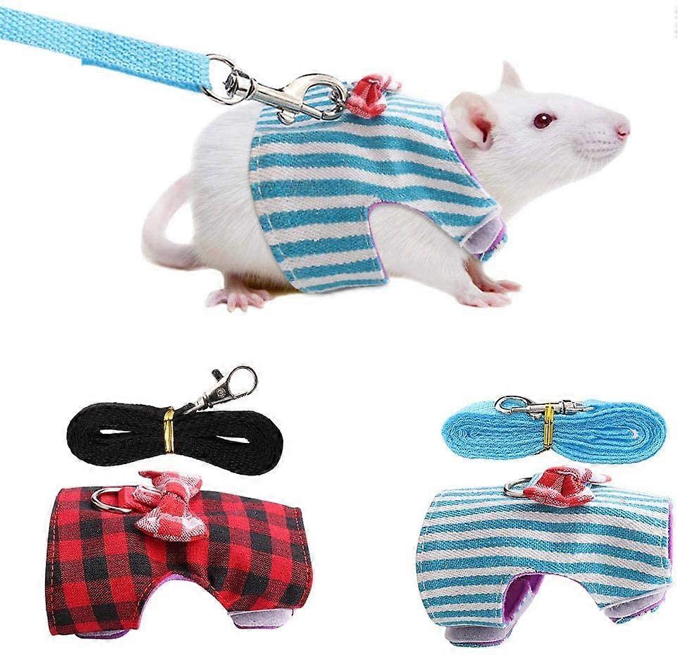Pet Harness, Adjustable Cat Harness Small Animals Traction Rope Chest Strap