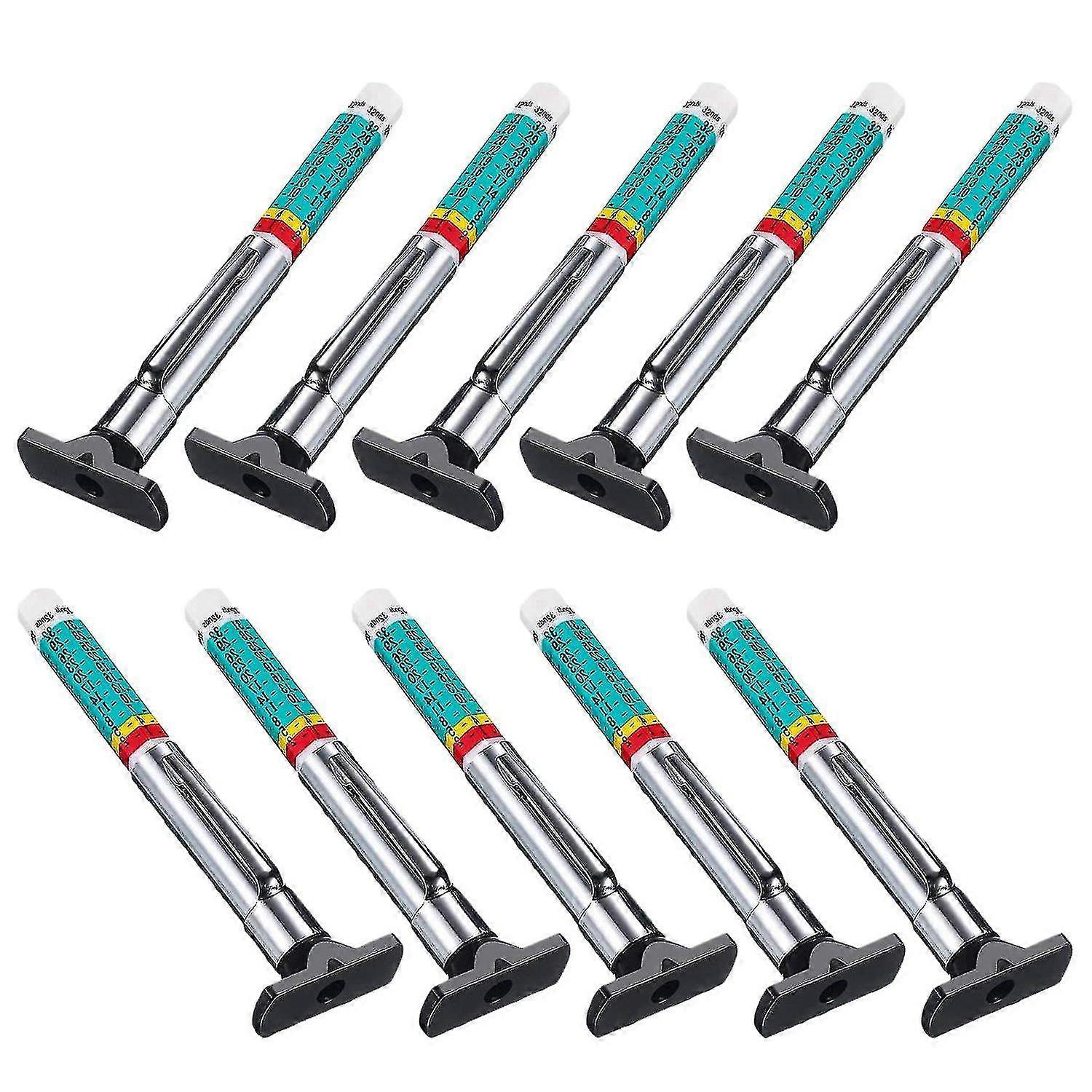 10pcs Tyre Tread Depth Gauge Accurate Measurement Tools Clear Markings Smart Color Coded For Car Tr