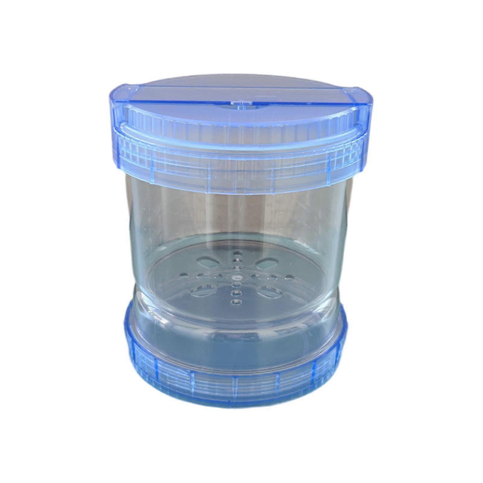 Pickle Jar Sealed Lid 50oz With Fork Kimchi Jar For Onions Mushrooms Carrots Blue