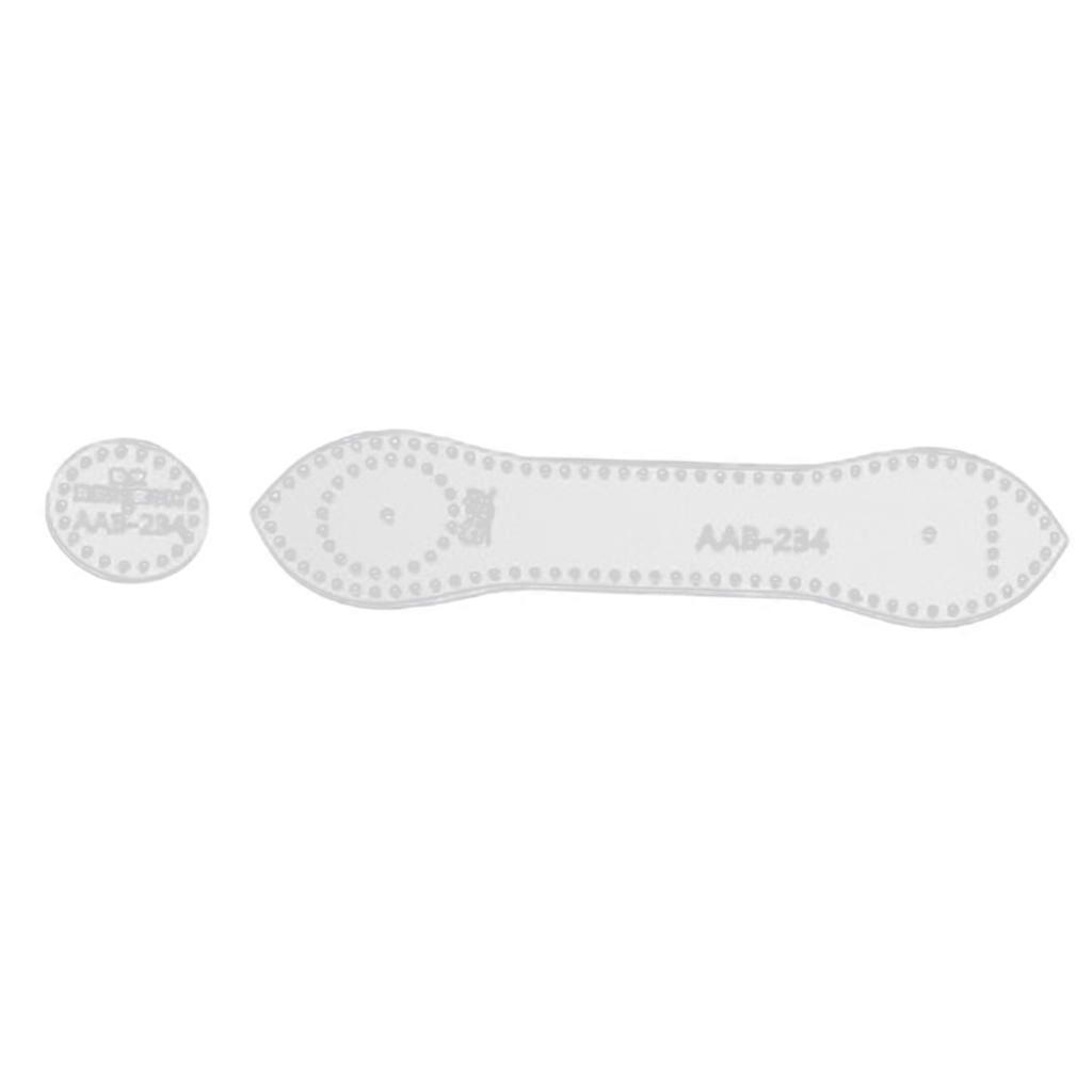 Acrylic Keychain Pattern Stencil Template Leather Craft Tool AAB-234 3Pcs