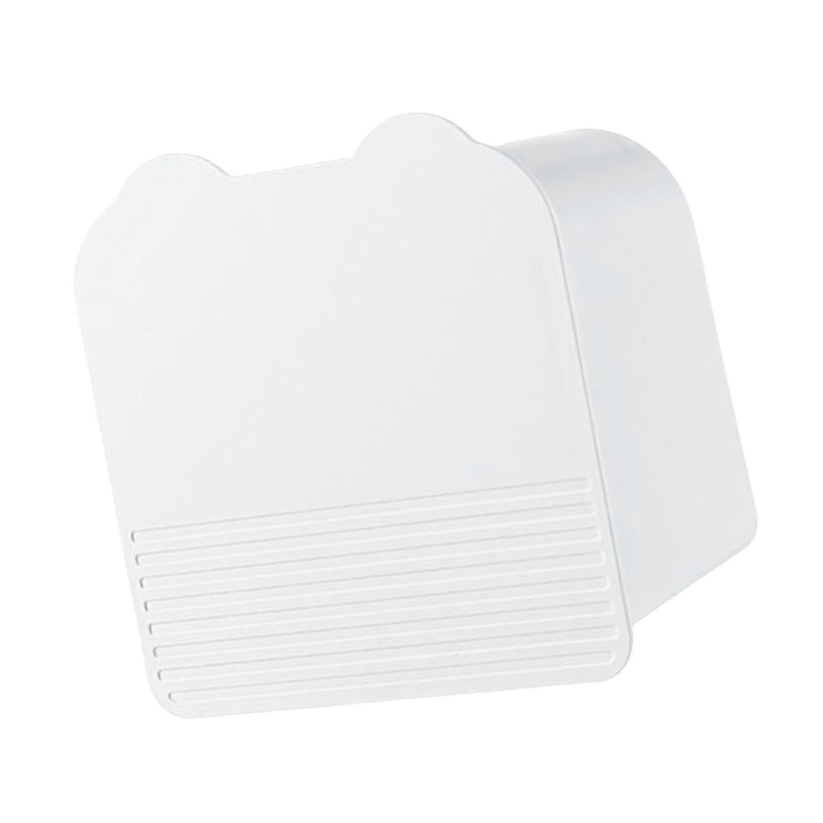 Wall Mount Storage Box with 2 Compartments for Cotton Rounds Bathroom White