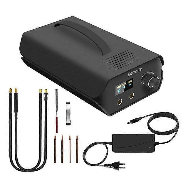 Mini With Lcd Screen Spot Welder 120 Levels Adjust For Diy 18650 Battery Us Plug