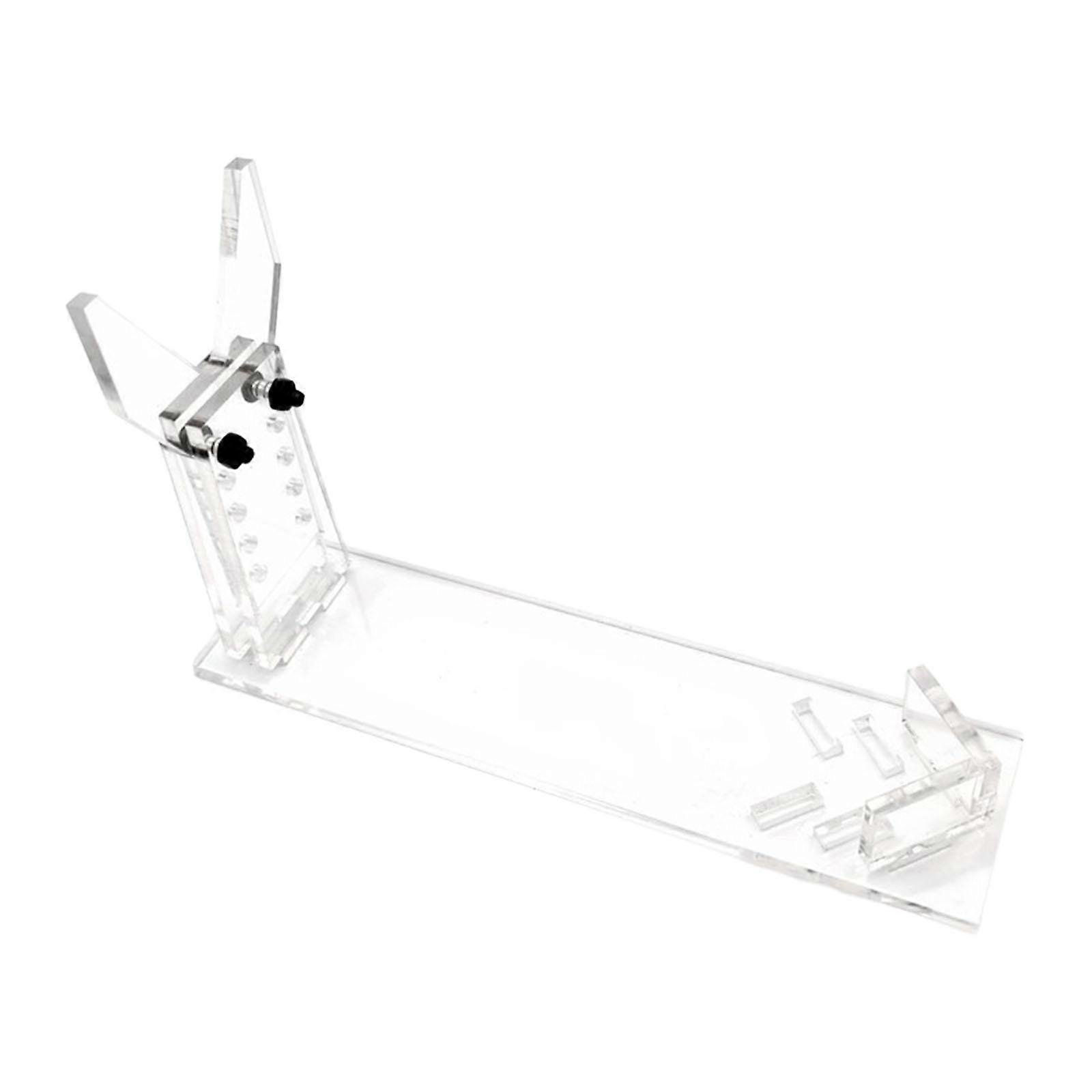 Acrylic Toy Display Rack Adjustable Bracket for Bedroom Trade Shows Tabletop Clear