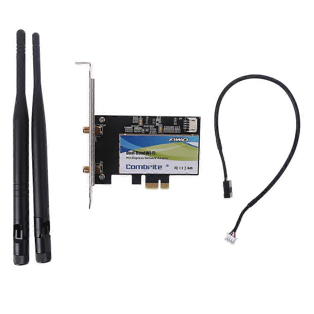PCIE WiFi-Kartenadapter Bluetooth-kompatible Dualband-Wireless-Netzwerkkarte Repetidor Adapter für PC-Desktop-Wi-Fi-Antenne PCI- für M.2